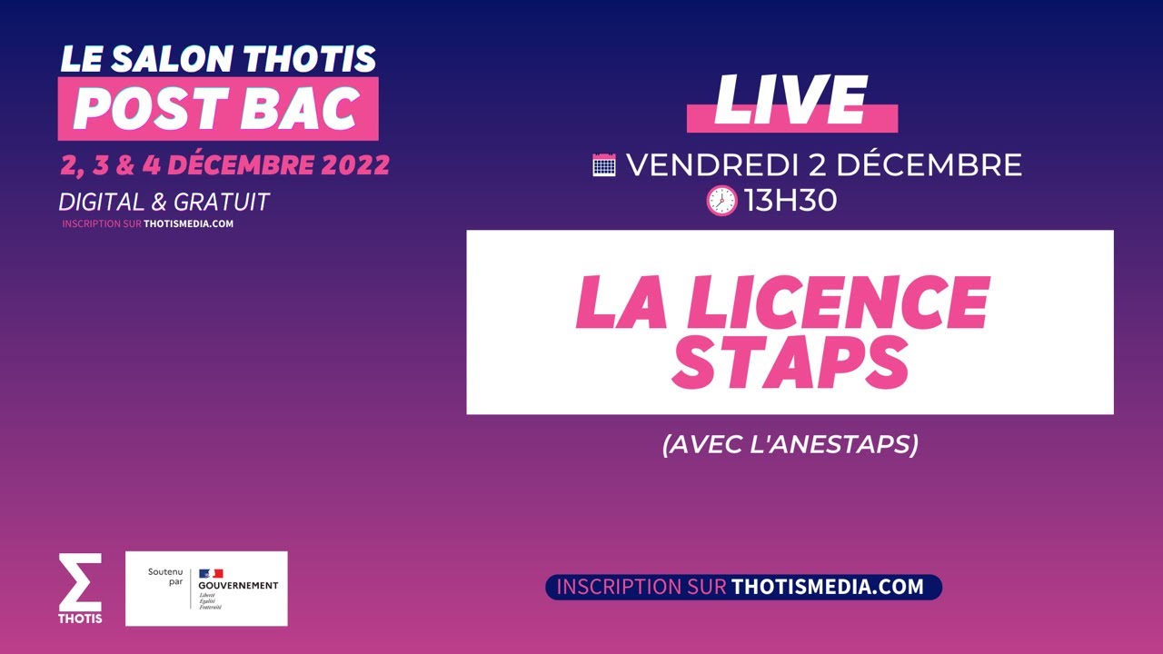 La Licence STAPS  - Thotis