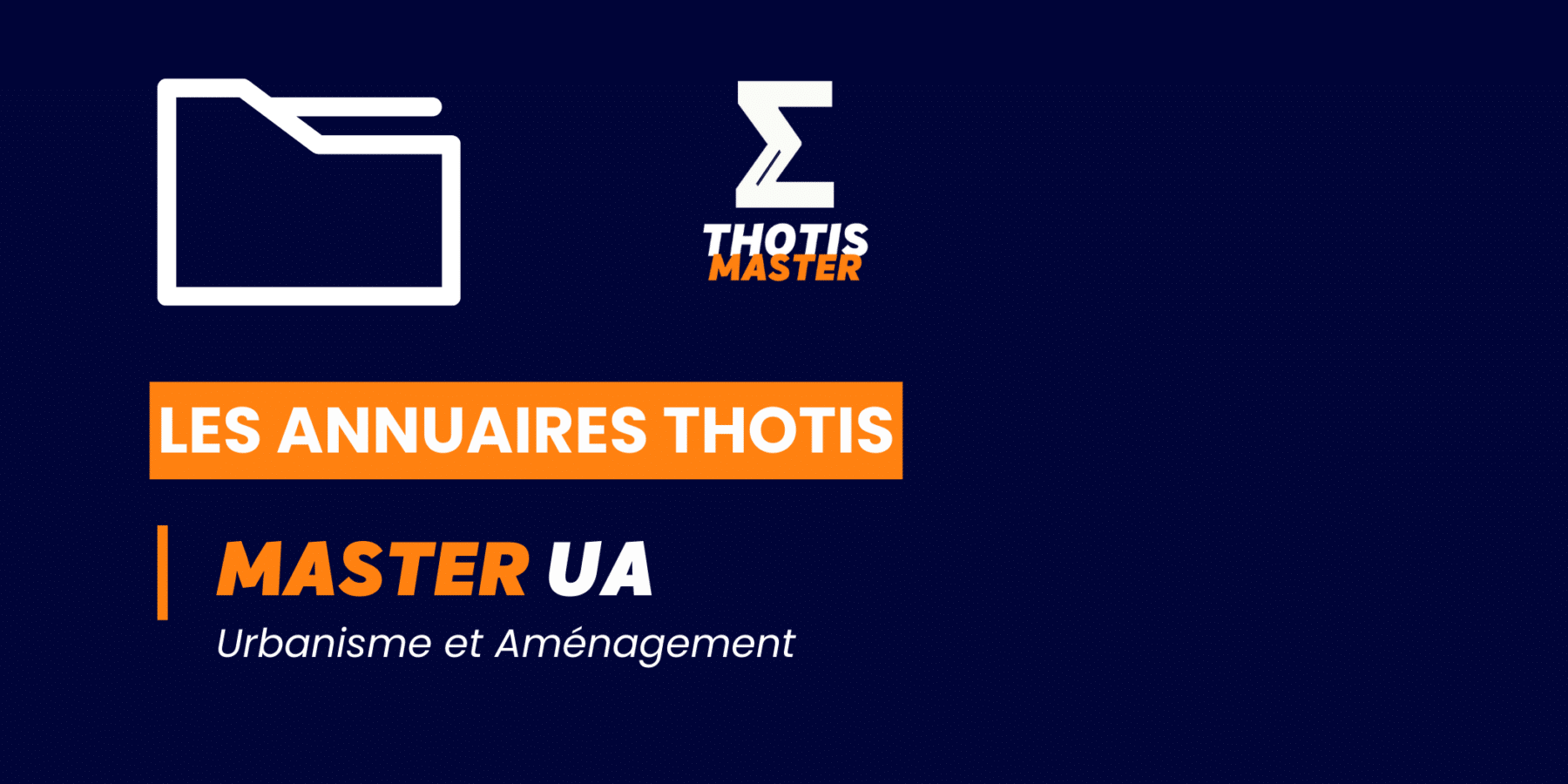 MASTER_Urbanisme et Aménagement_Annuaire_Thotis MASTER_Urbanisme et Aménagement_Annuaire_Thotis