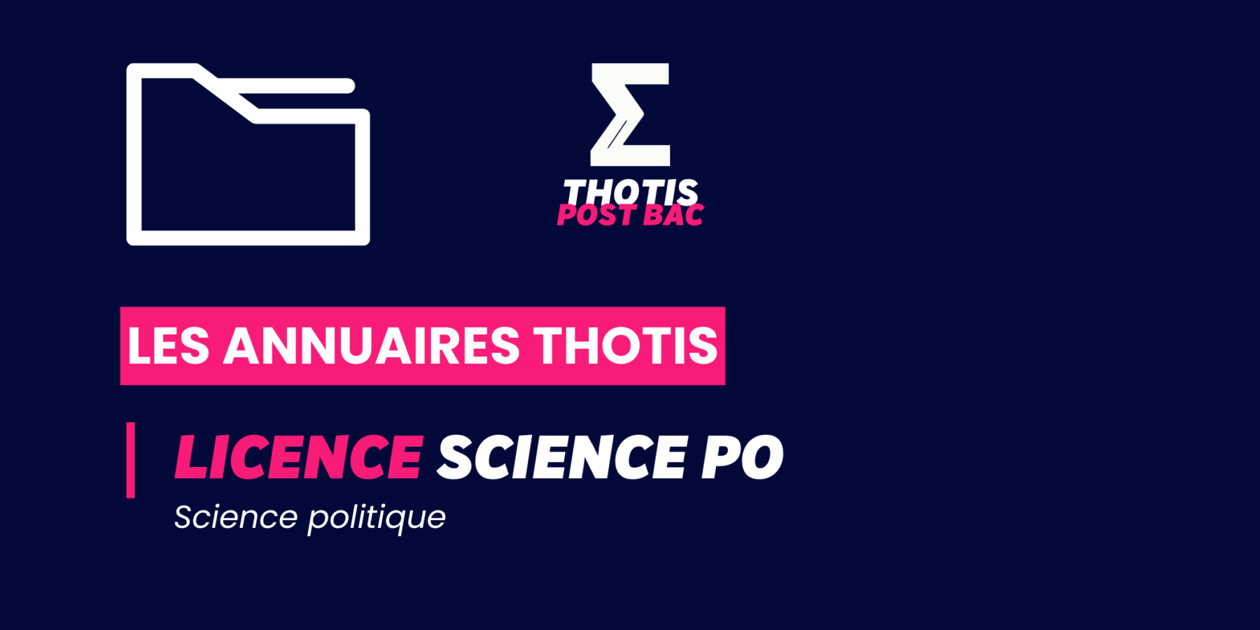Annuaire Thotis - Licence Science Po