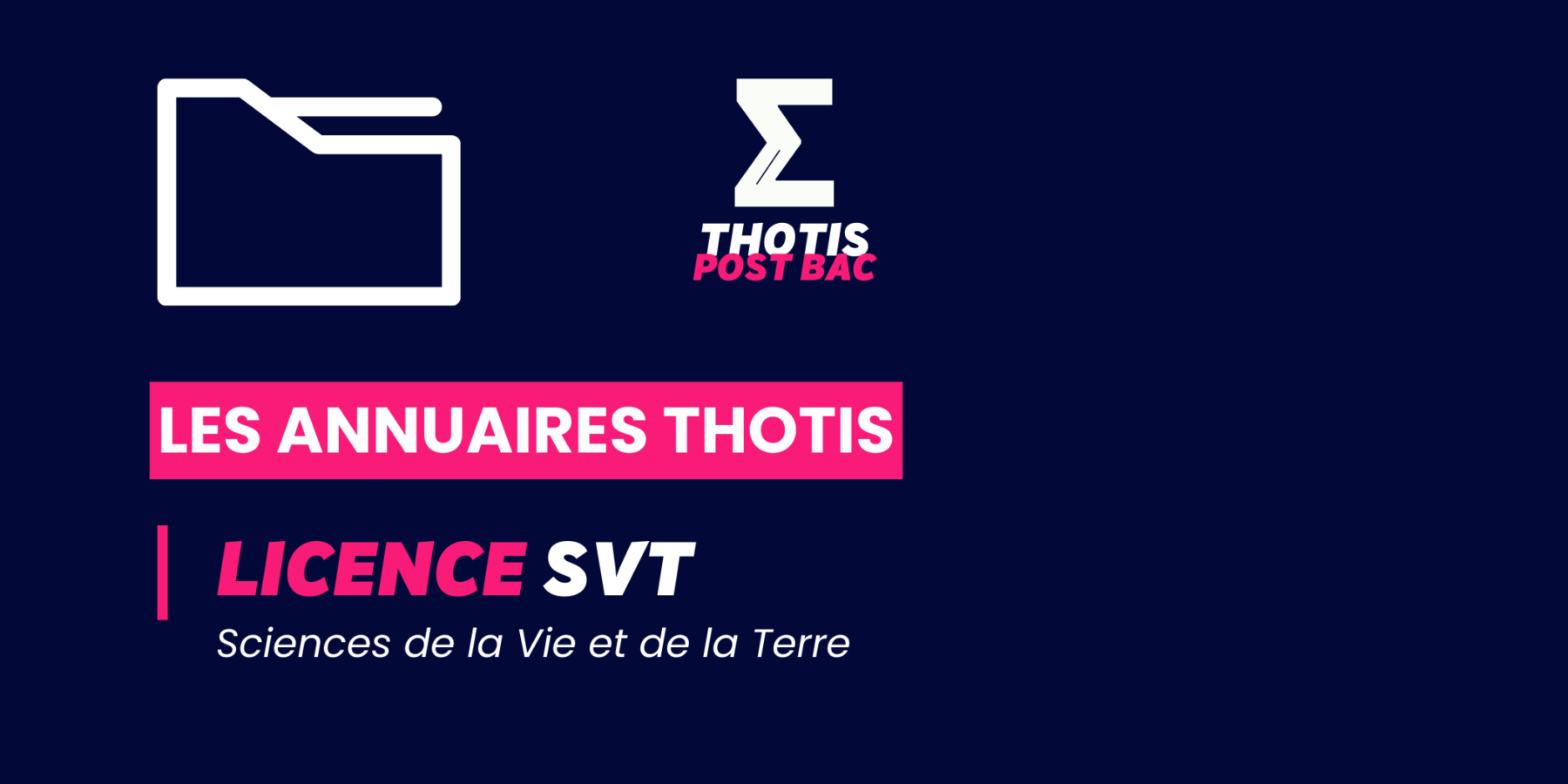 Annuaires Thotis – Licence SVT Annuaires Thotis - Licence SVT