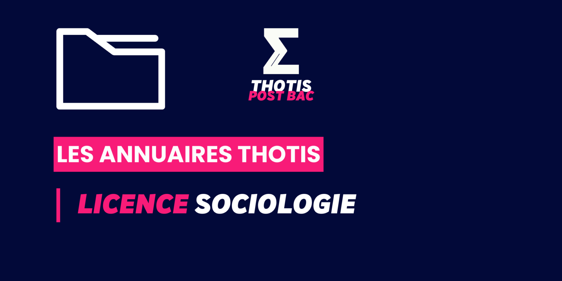 Annuaire Thotis - Licence Sociologie