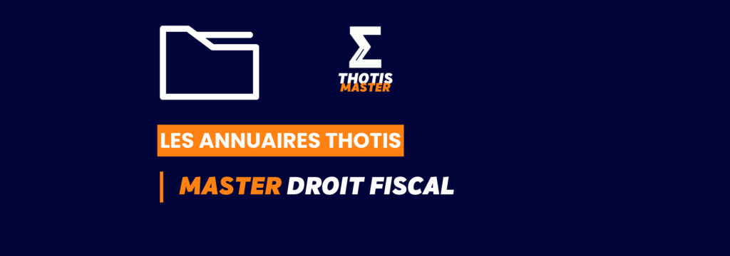 MASTER Droit -fiscal Annuaire