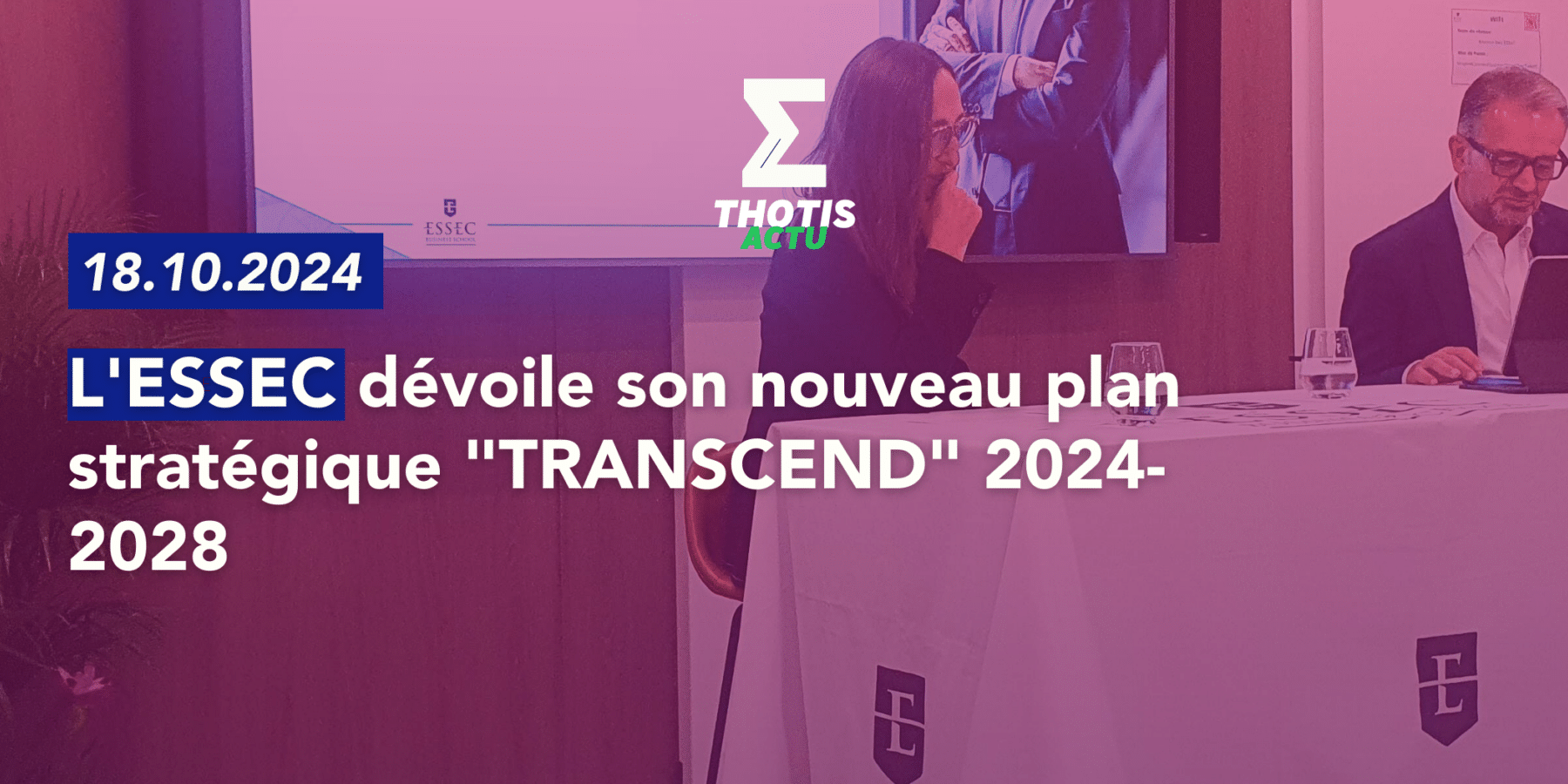 L’ESSEC dévoile son nouveau plan stratégique Transcend 2024-2028 L'ESSEC dévoile son nouveau plan stratégique Transcend 2024 2028