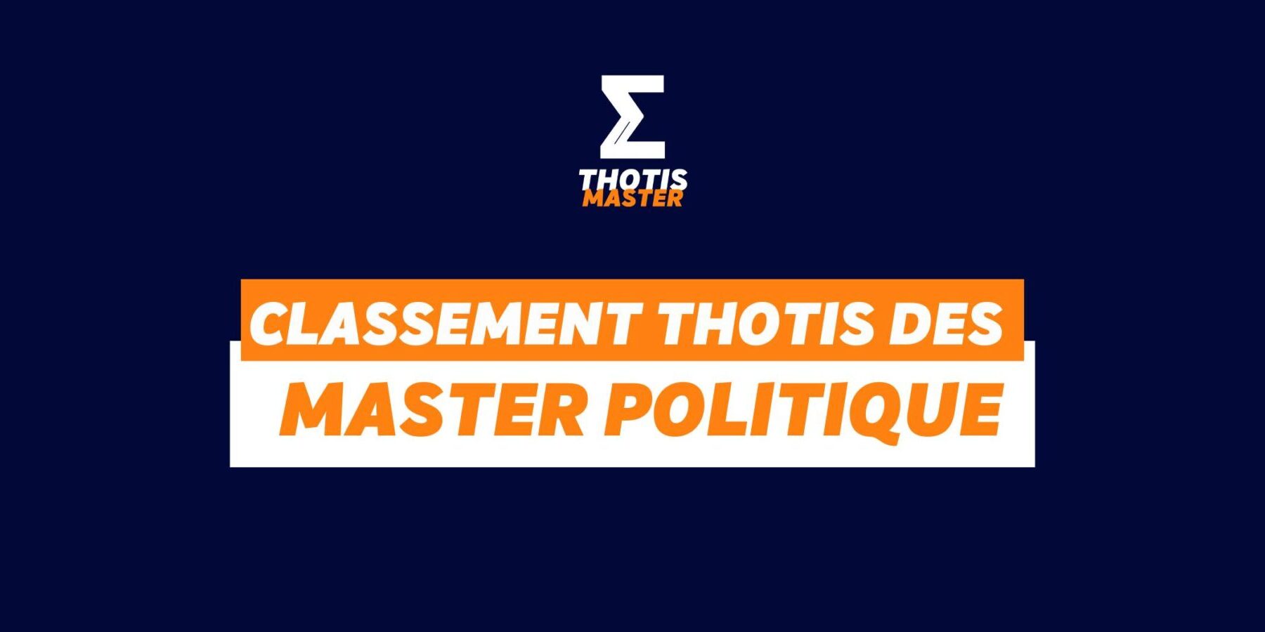 Master politique Classement Master politique Classement