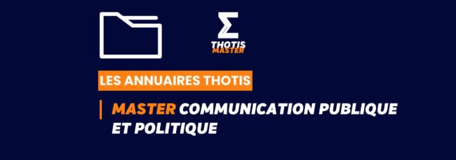 Thotis Annuaire - Master Communication publique et politique