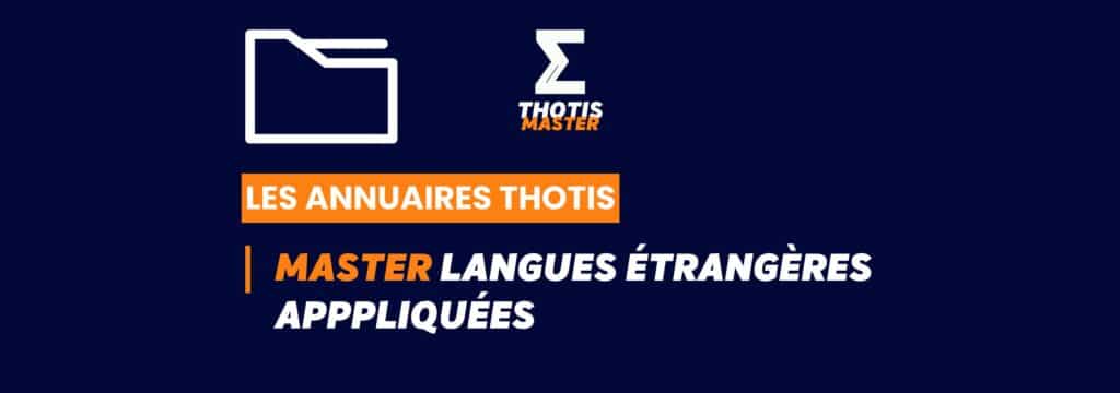 Thotis Annuaire - Master LEA