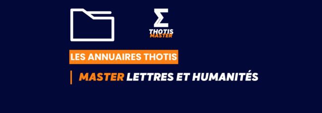 Thotis Annuaire - Master Lettres et humanités