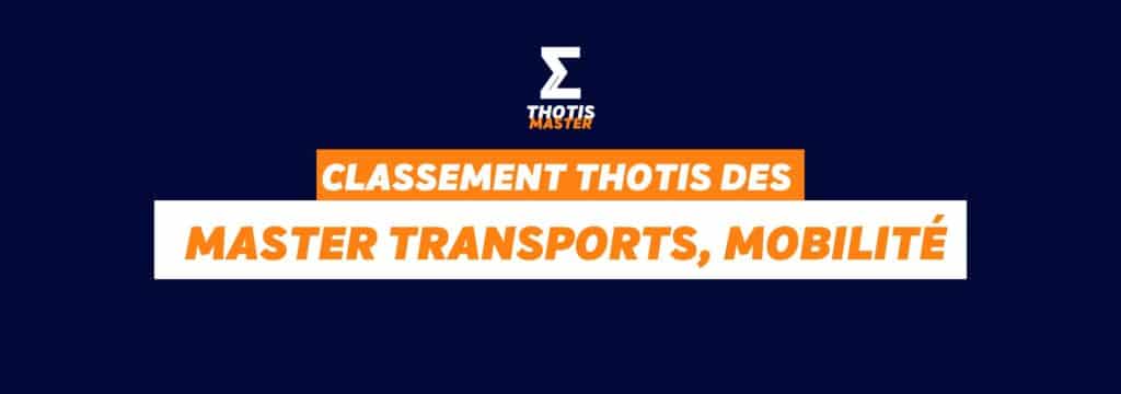 Masters transports, mobilité