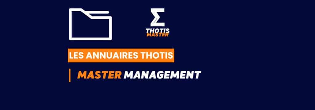 Thotis Annuaire - Master Management