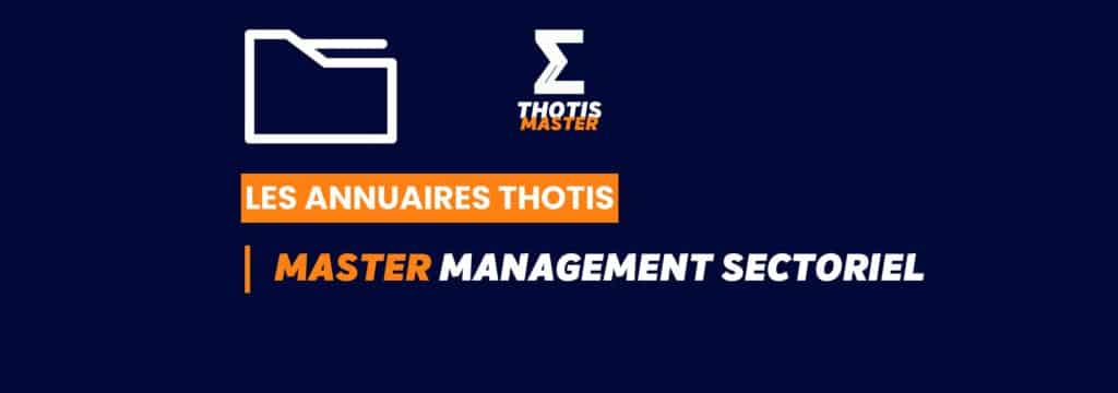 Thotis Annuaire - Master Management sectoriel