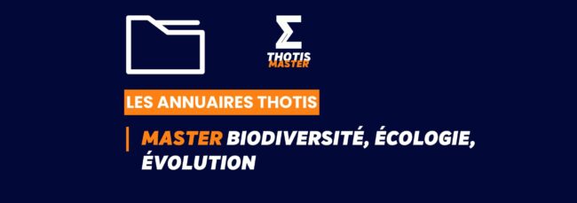 Thotis Annuaire - Master Biodiversité, écologie, évolution