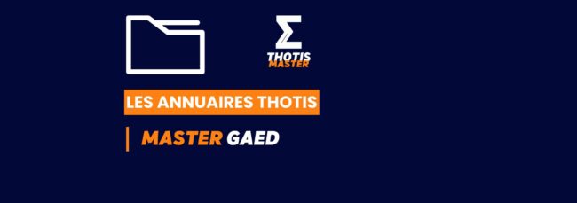Thotis Annuaire - Master GAED
