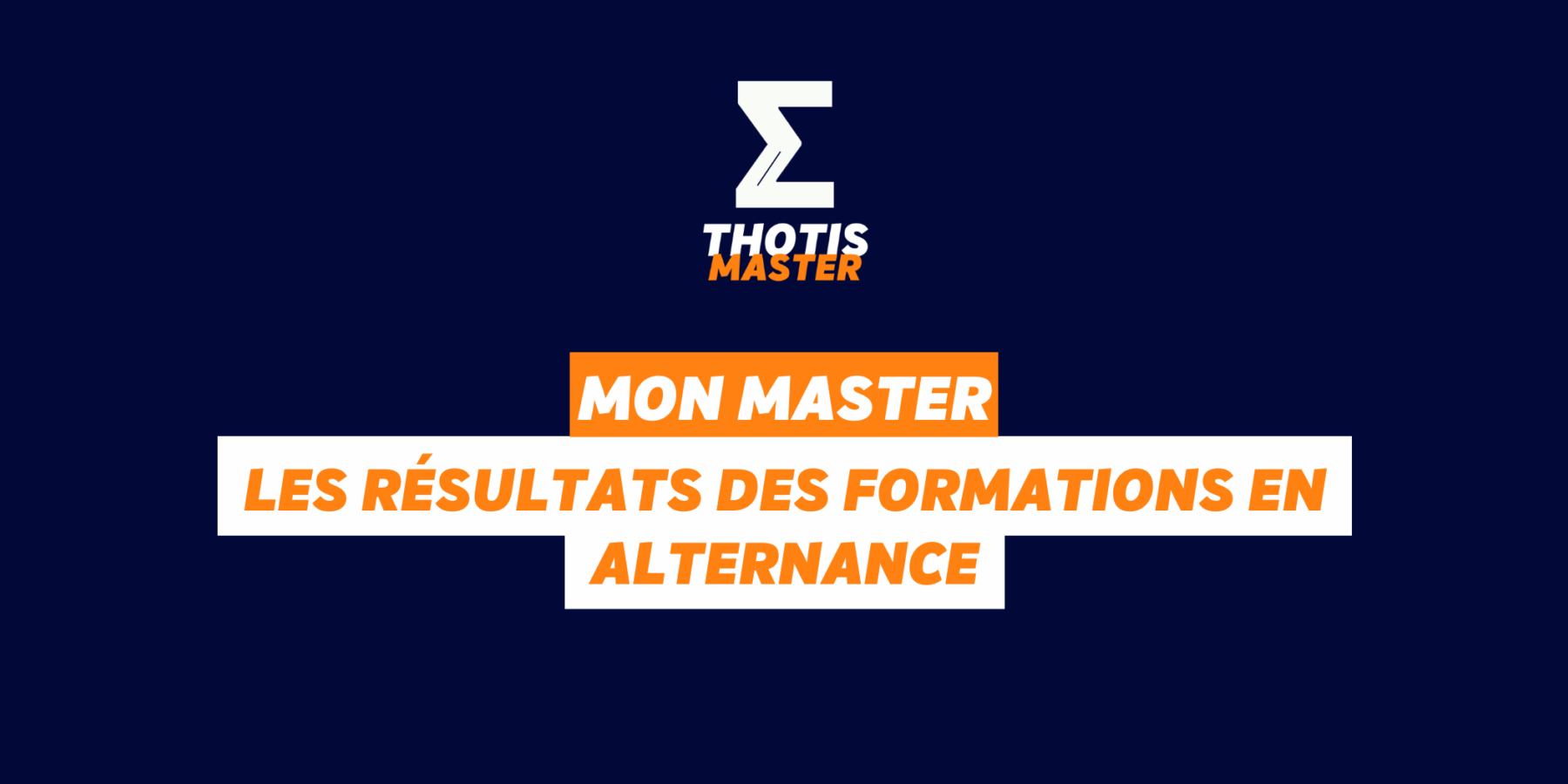 MON MASTER Les résultats Mon Master 2025, en alternance
