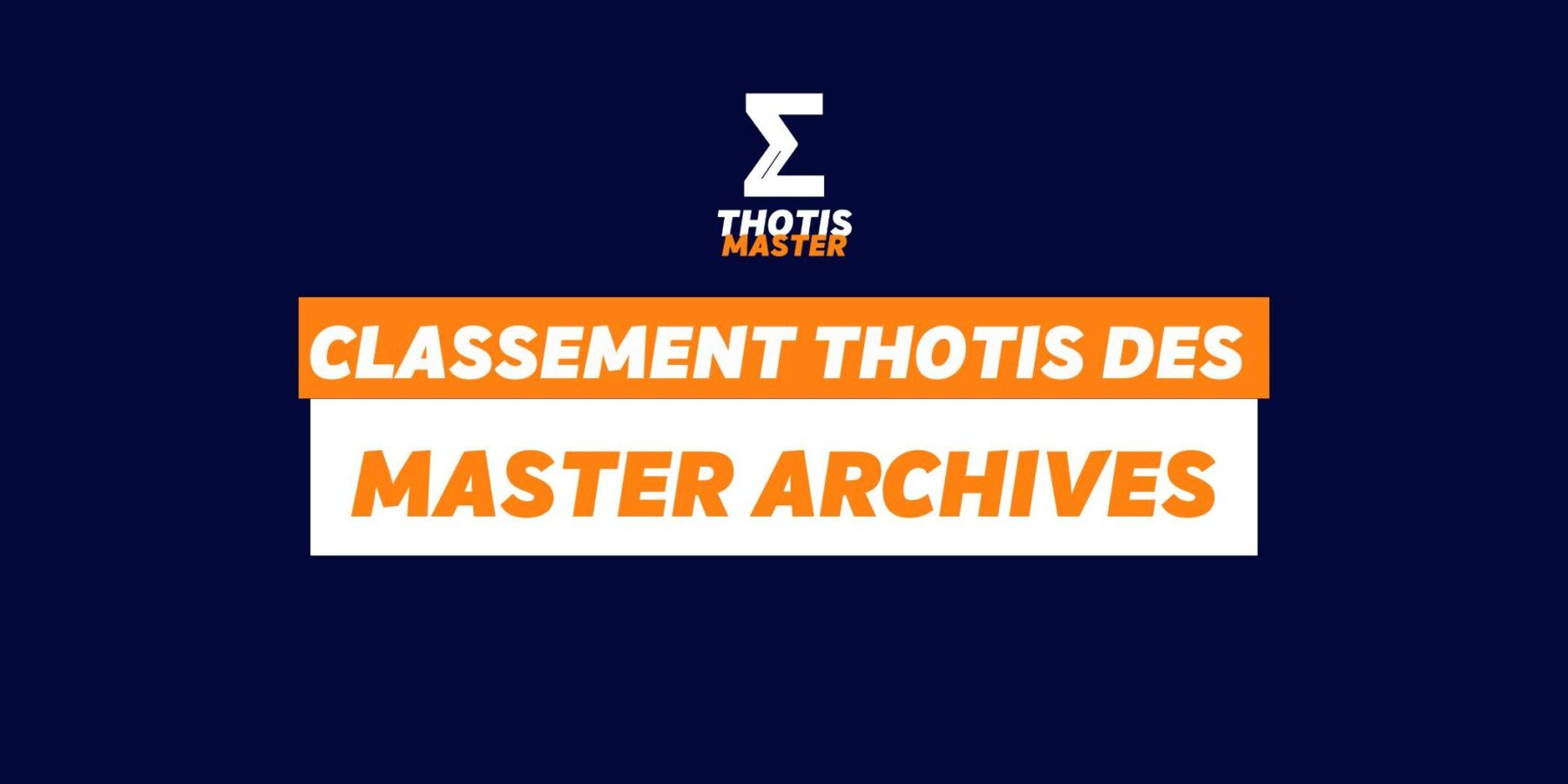 Classement master Archives Classement master Archives