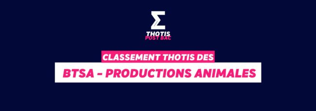 Classement BTSA - Productions Animales