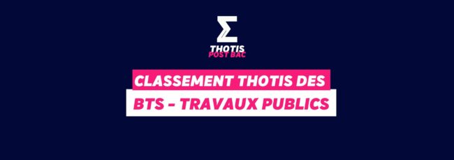 Classement des BTS Travaux Publics