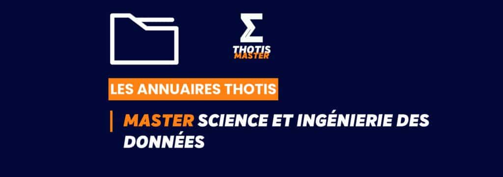 Thotis Annuaire - Master Science et ingénierie des données