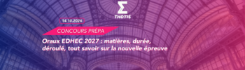 EDHEC : NOUVELLE ÉPREUVE 2027