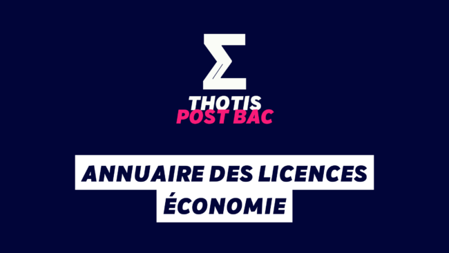 Annuaire des licences Économie