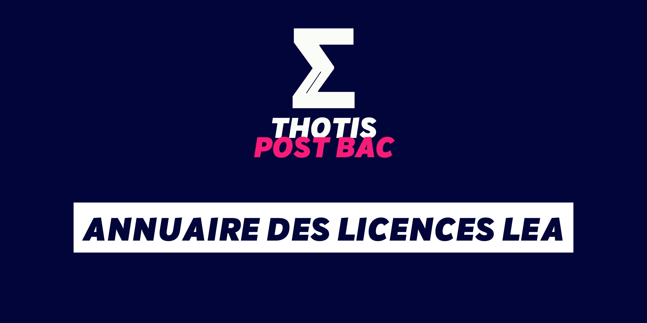 Annuaire des licences LEA