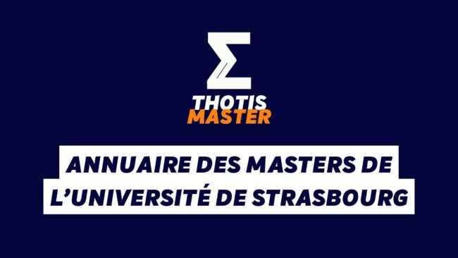 Annuaire des Masters de l'Université de Strasbourg