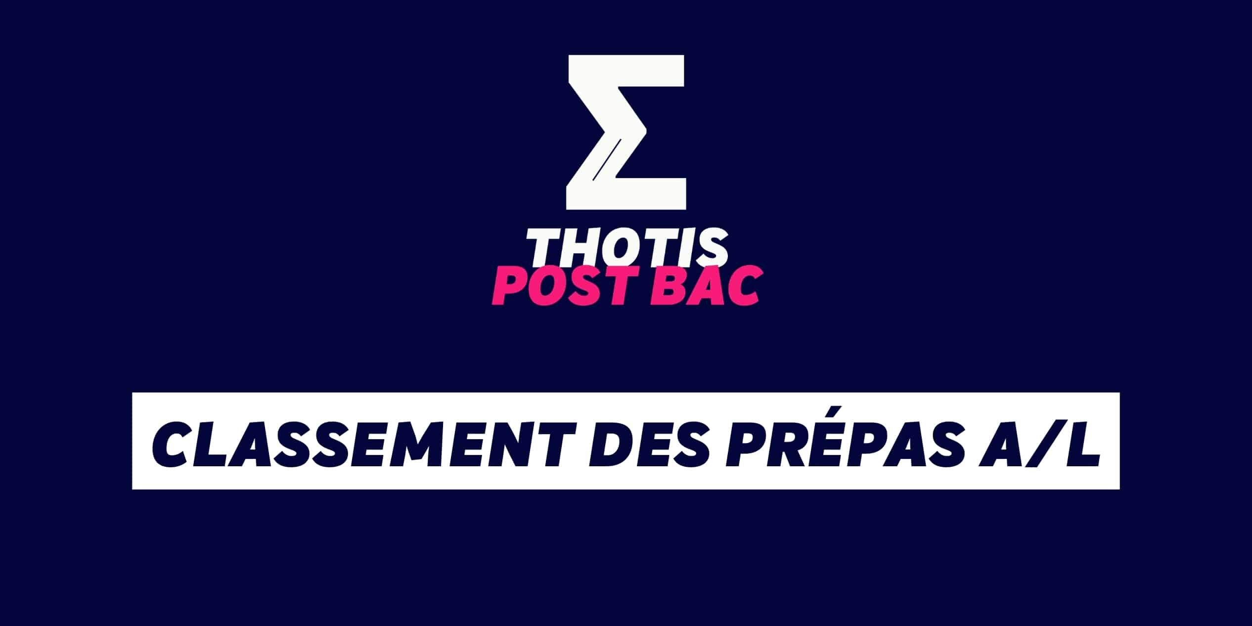 Classement des prépas AL Classement des prépas AL