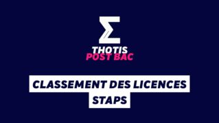 Classement des licences STAPS Classement des licences STAPS