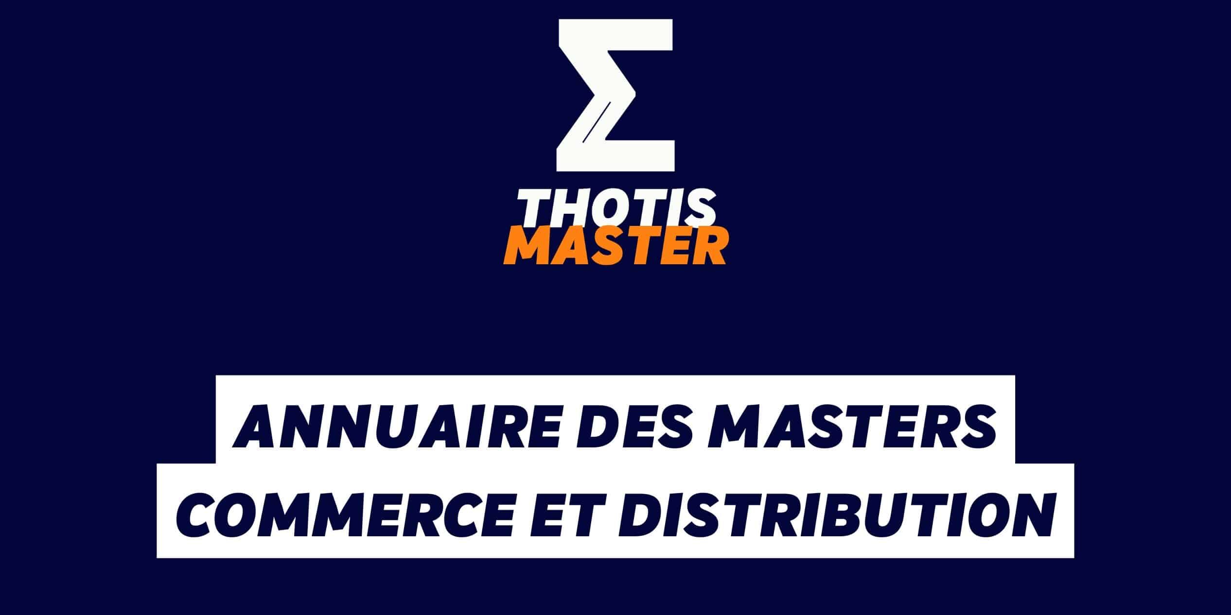 Annuaire des masters commerce et distribution