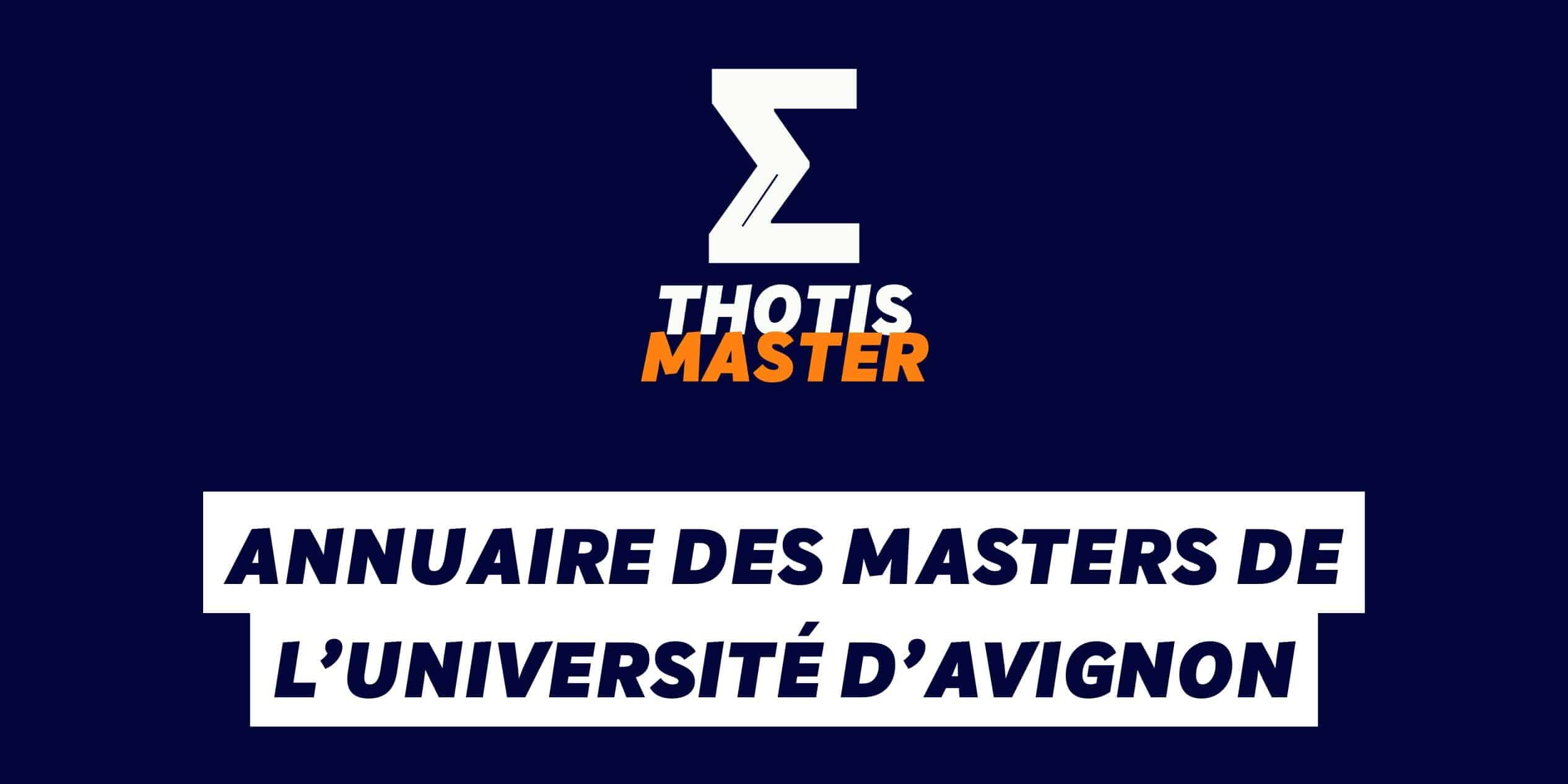 Annuaire des masters de l’université d’avignon Annuaire-des-masters-de-l'Universite-d'Avignon