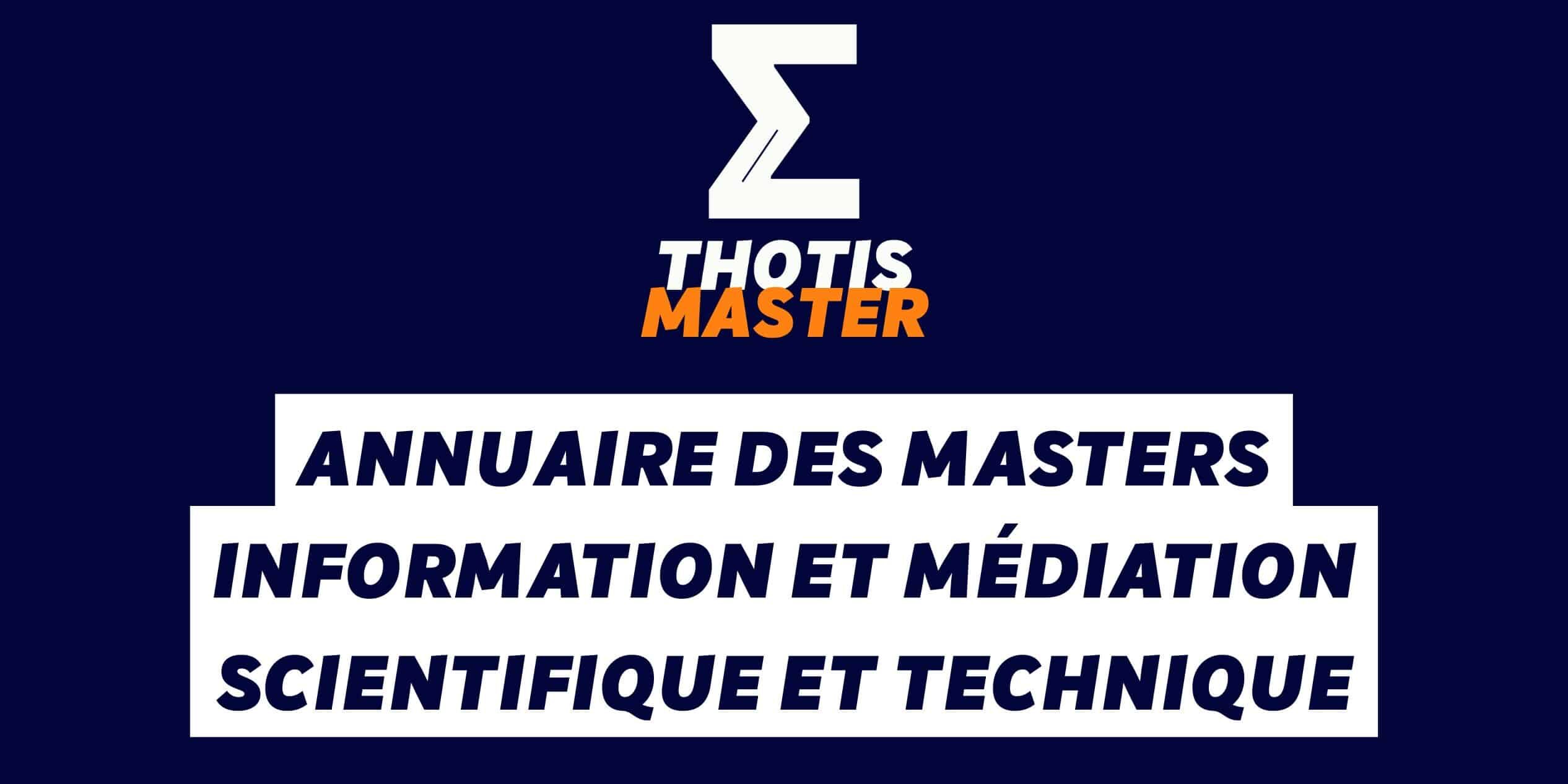 Annuaire des masters information et médiation scientifique et technique