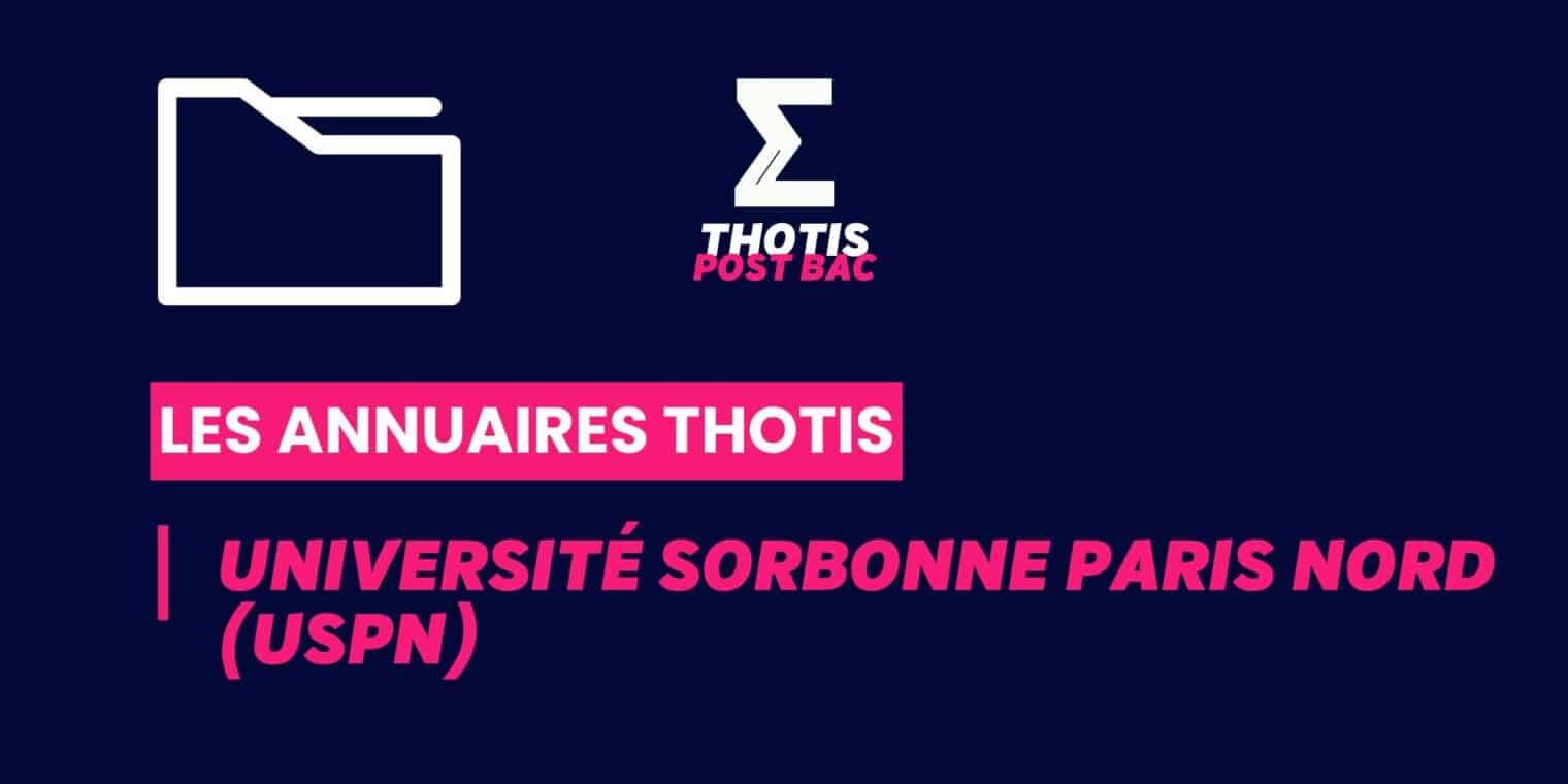 Annuaires Thotis - Université Sorbonne Paris Nord