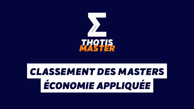 Classement des Masters économie appliquée