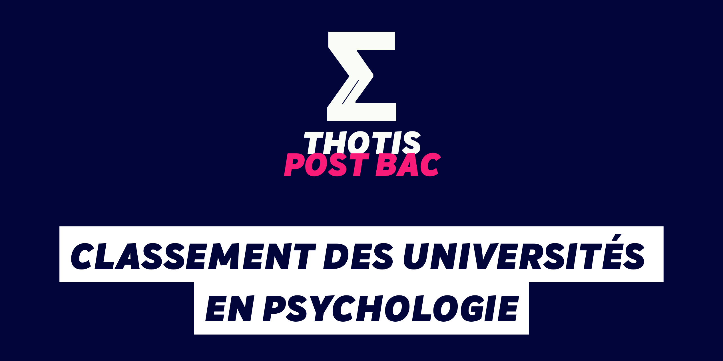 Classement des universités en psychologie Classement des universités en psychologie