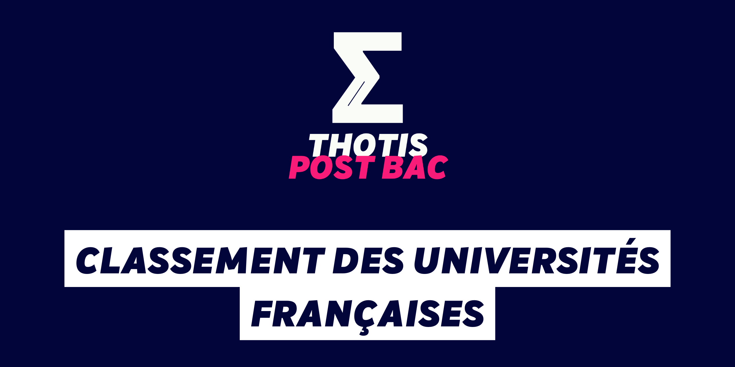 Classement des universités françaises Classement des universités françaises