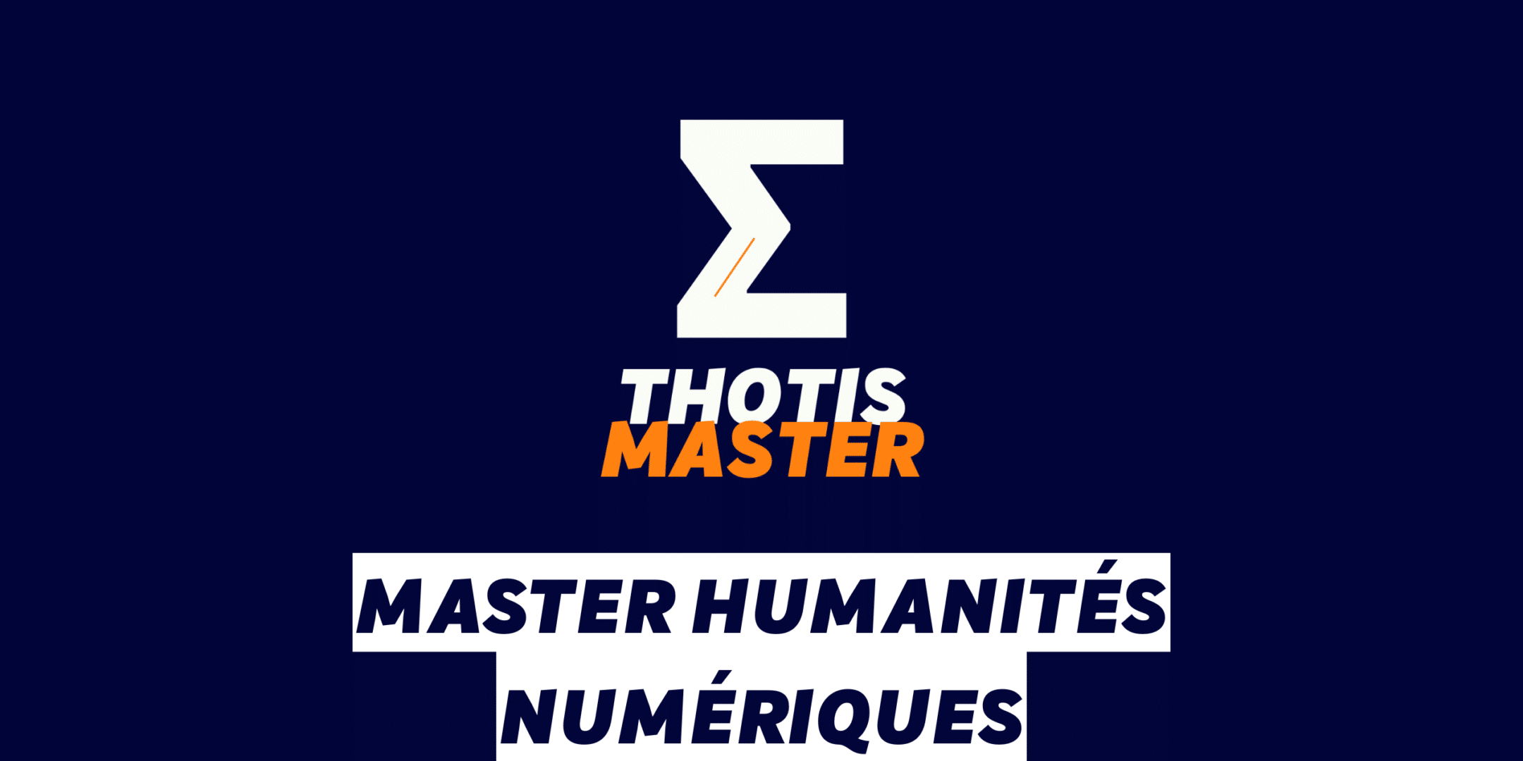 Master Humanités numériques Master Humanités numériques