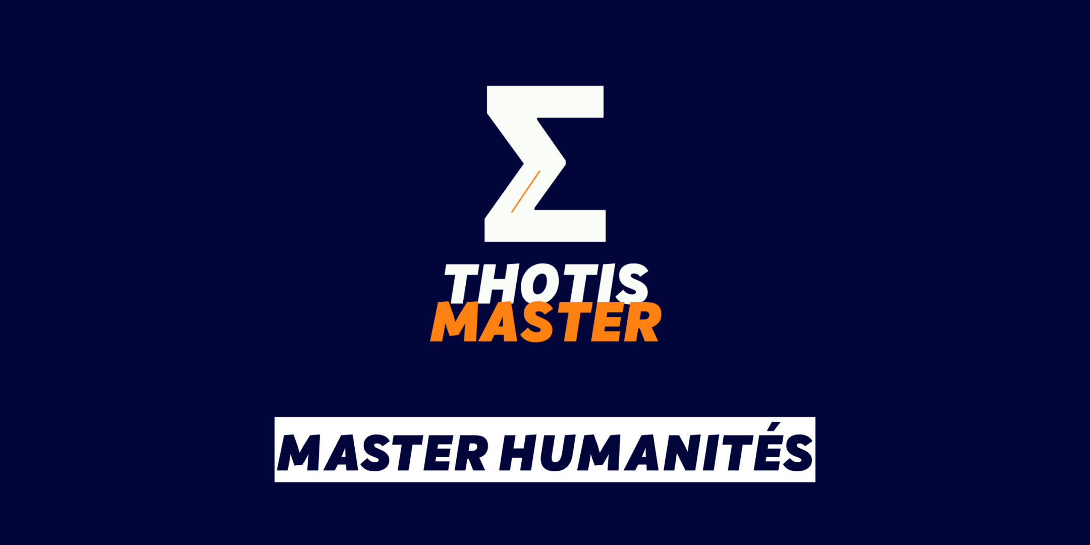 Master Humanités Master Humanités