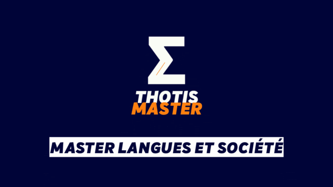 Master langues et société Master langues et société