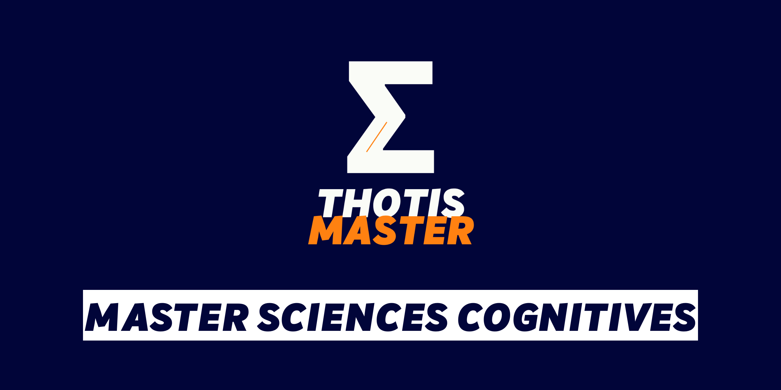 MASTER – Sciences cognitives MASTER Sciences cognitives