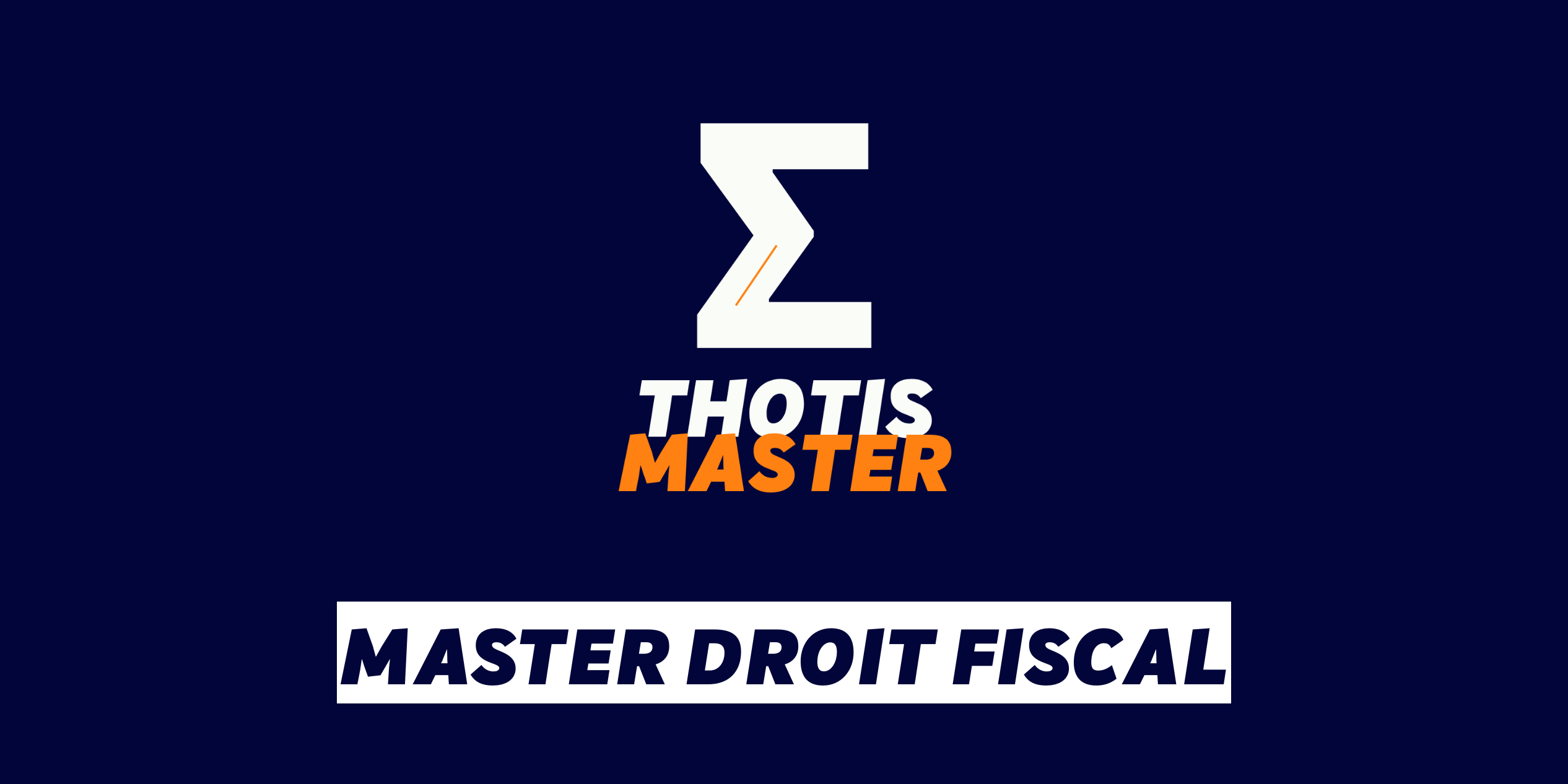 Master Droit fiscal Master Droit fiscal