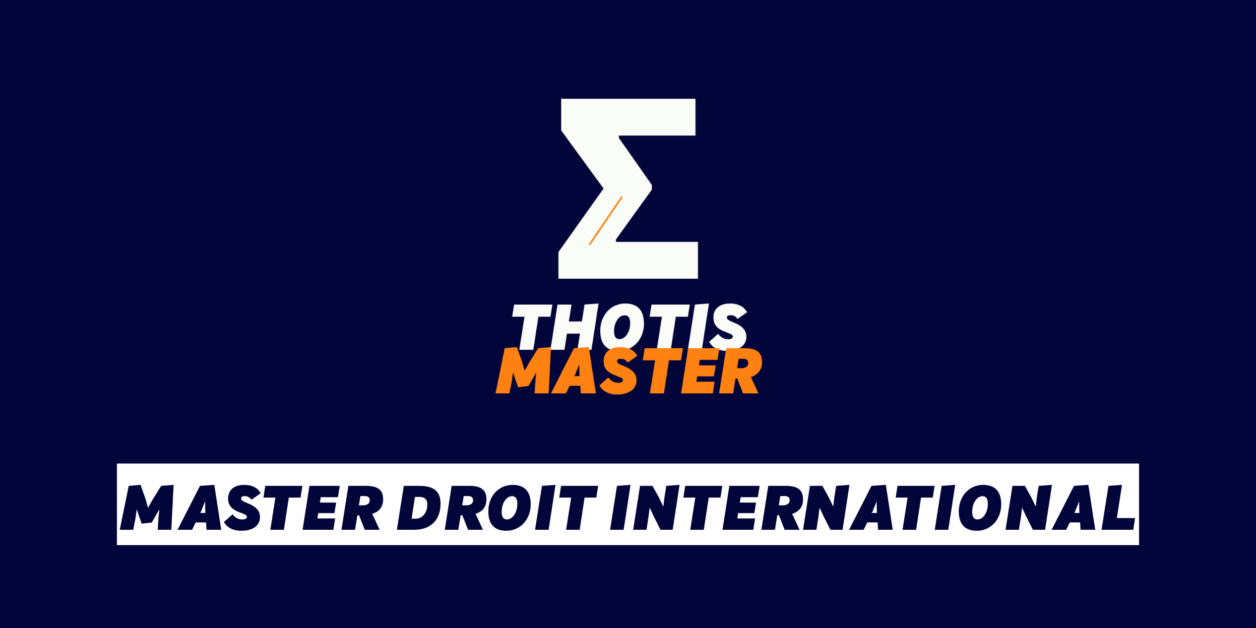 Master Droit international Master Droit international