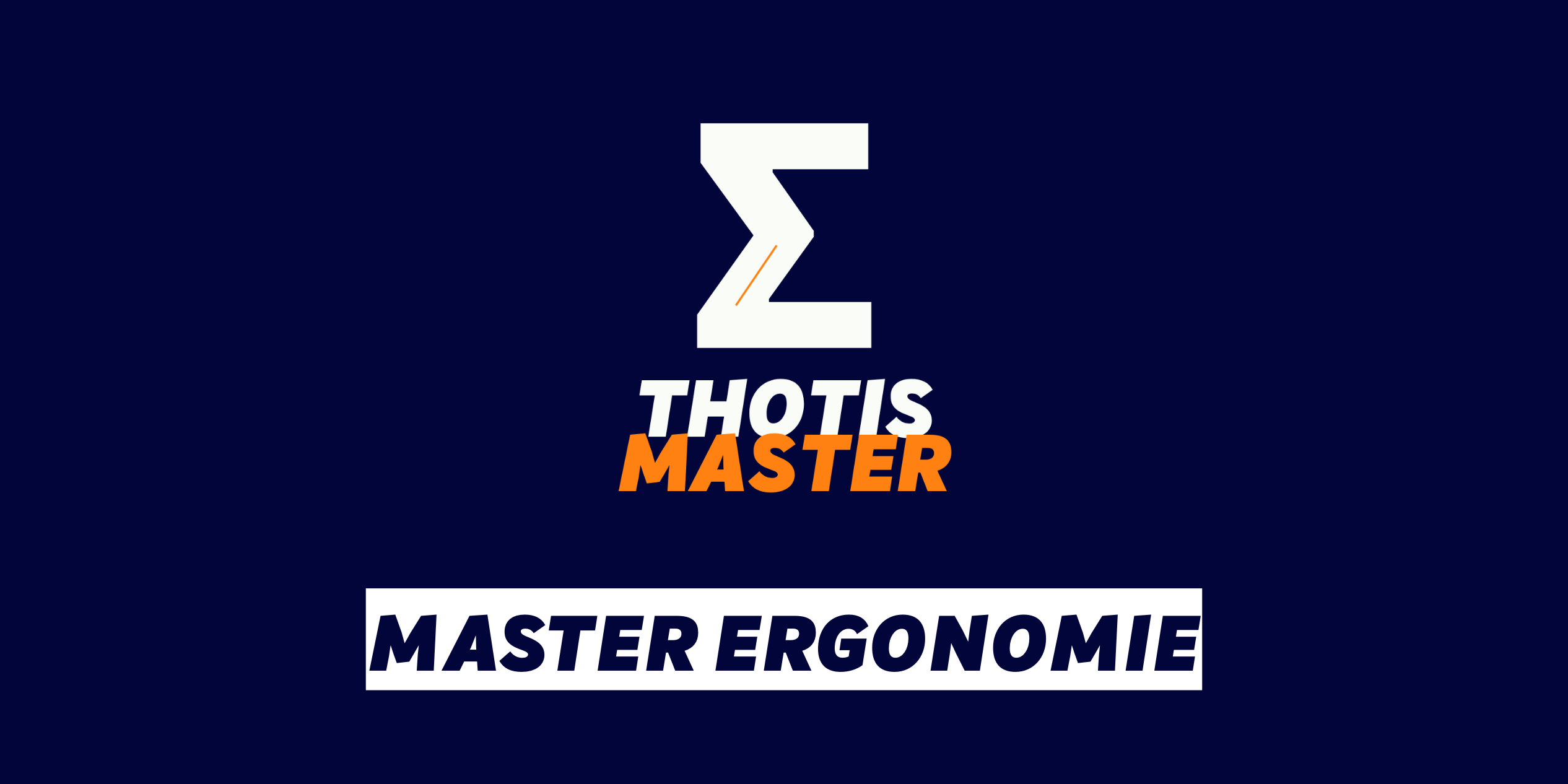 Master Ergonomie Master Ergonomie