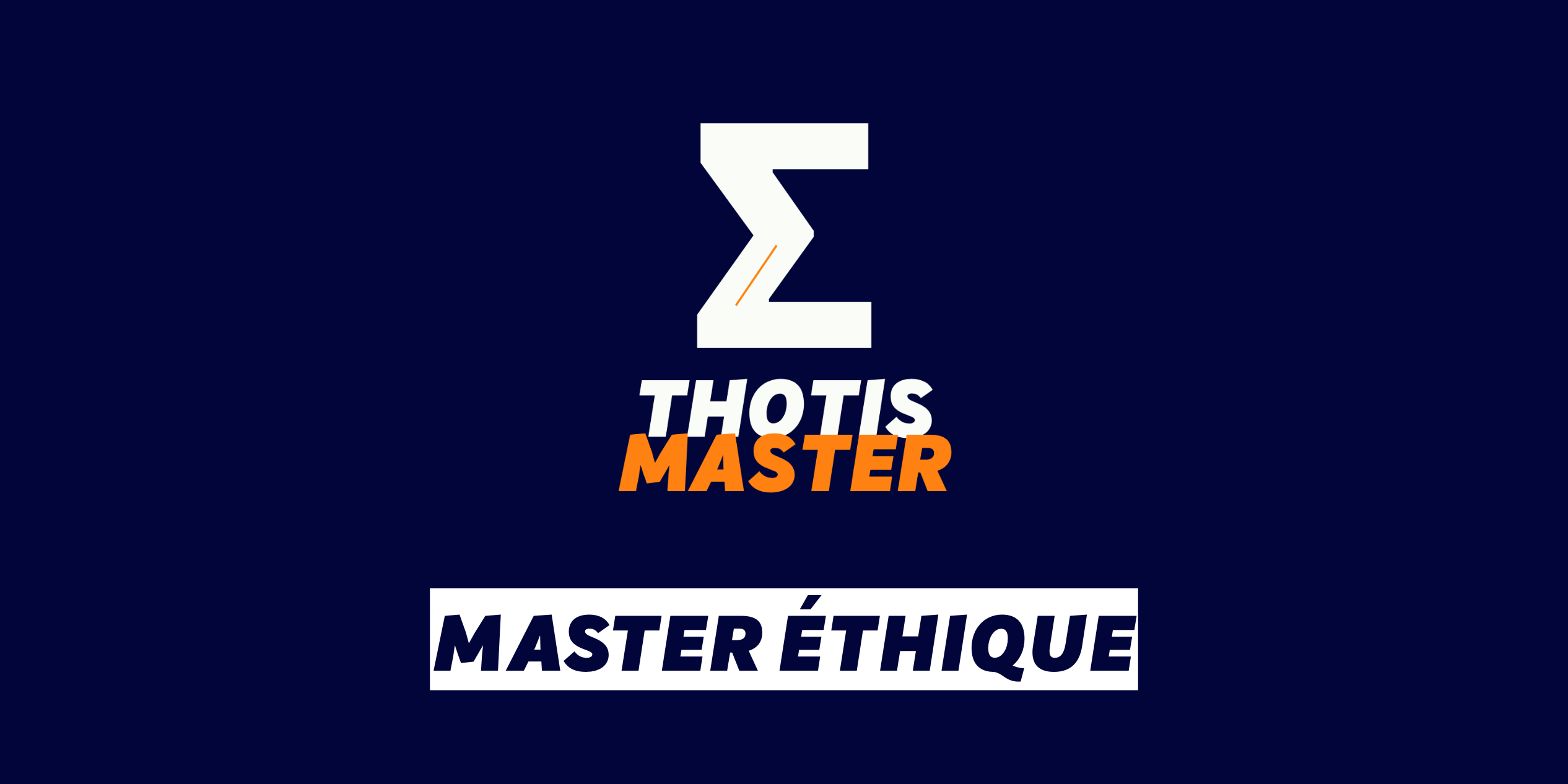 Master Éthique Master Éthique