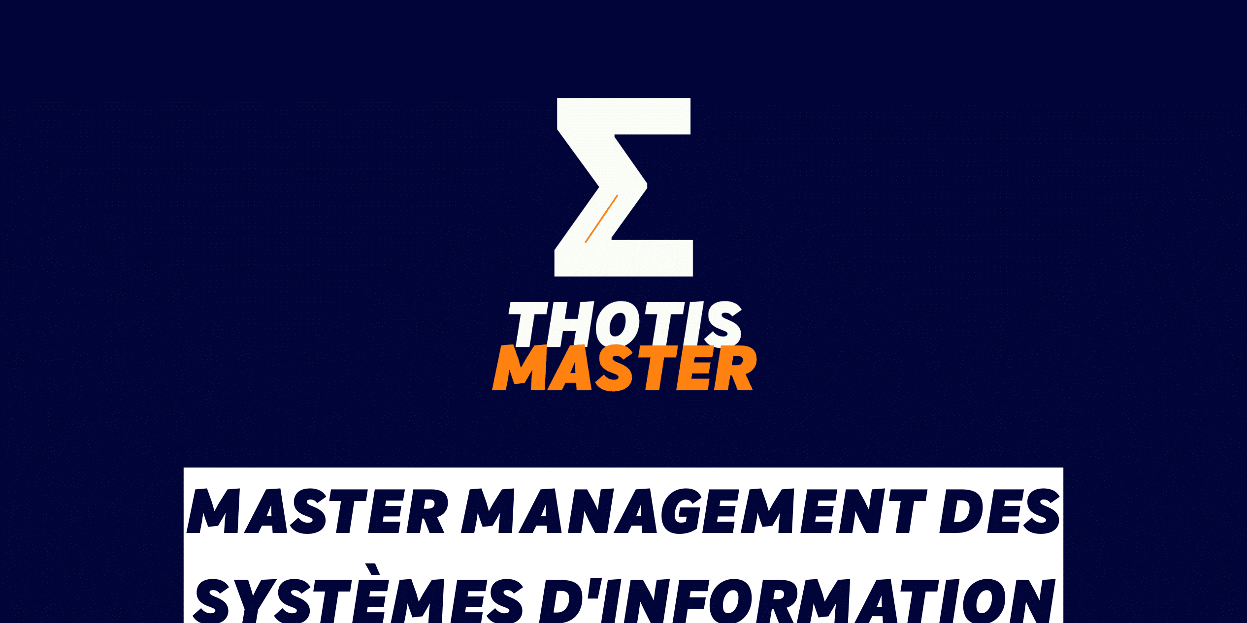 Master Management des systèmes d’information Master Management des systèmes d'information