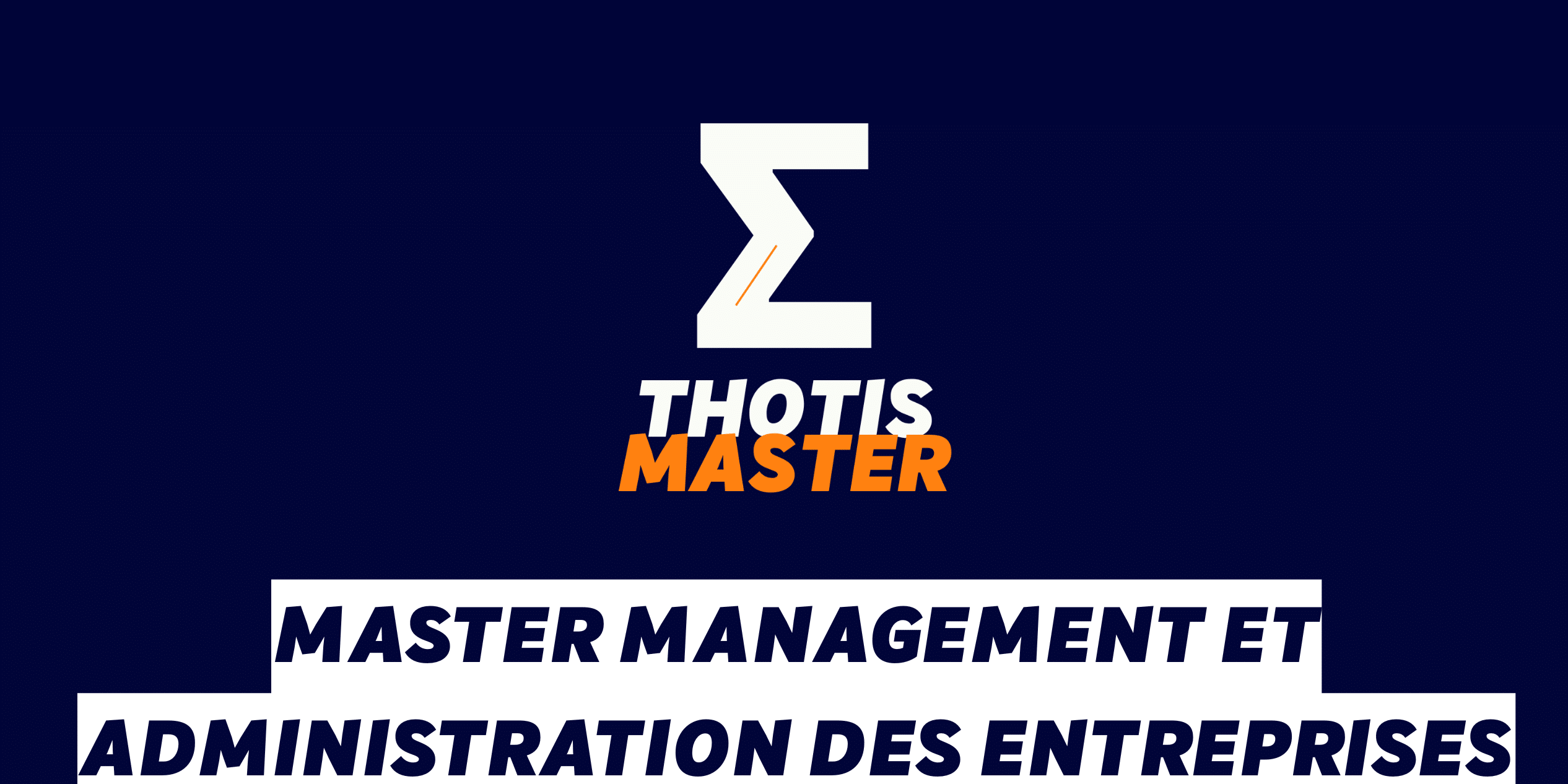 Master Management et administration des entreprises Master Management et administration des entreprises