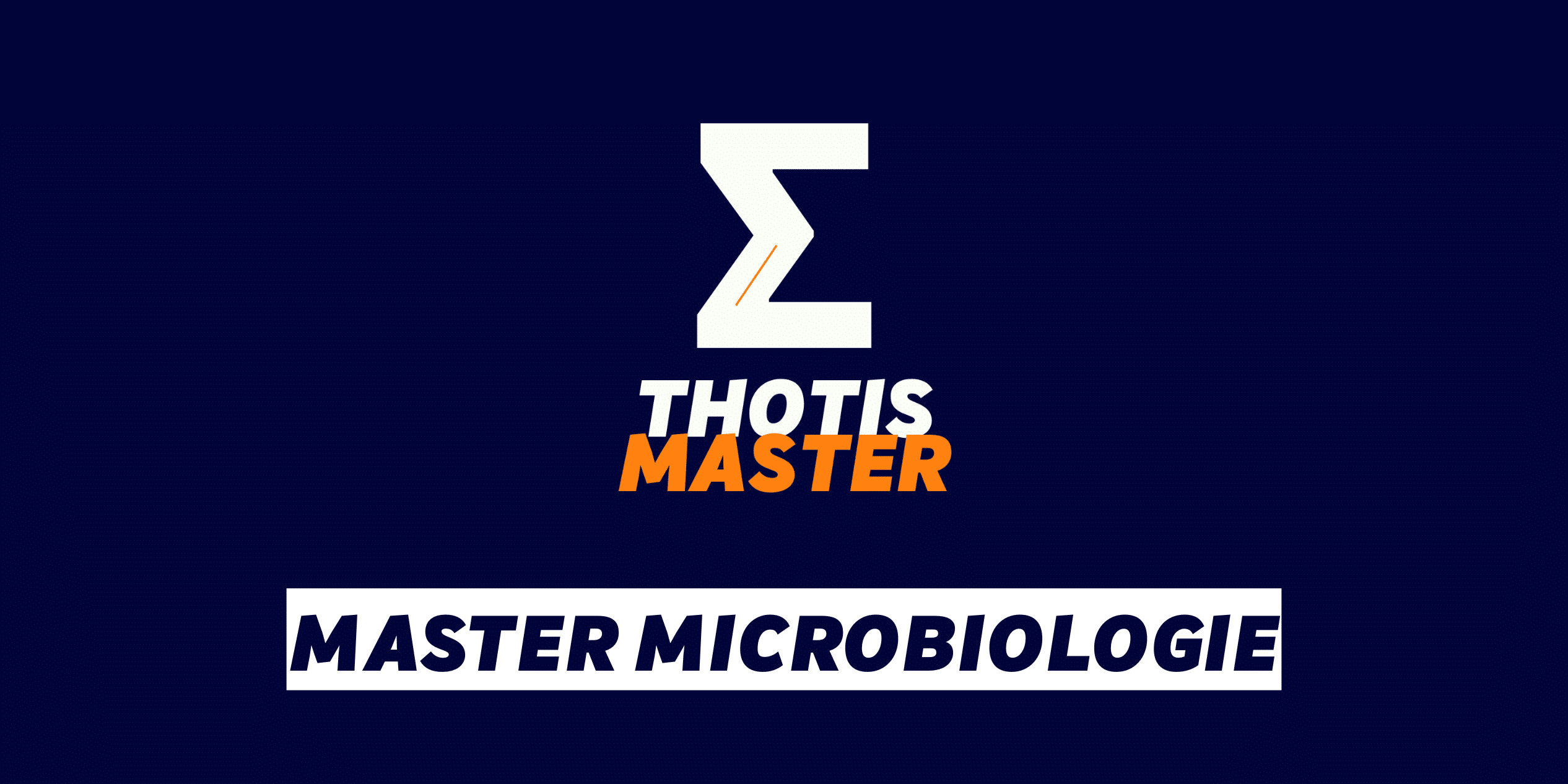 Master Microbiologie Master Microbiologie