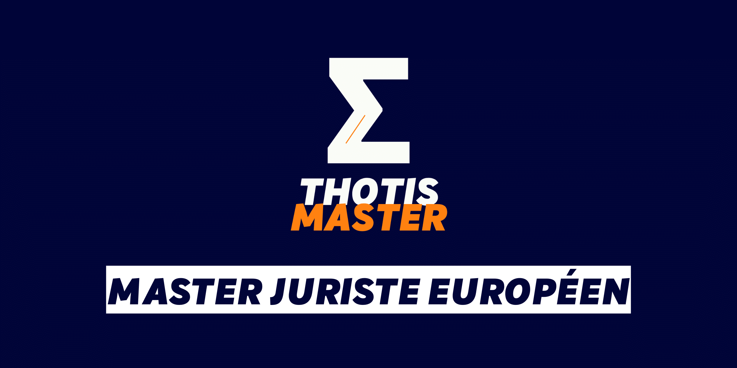 Master Juriste européen Master Juriste européen