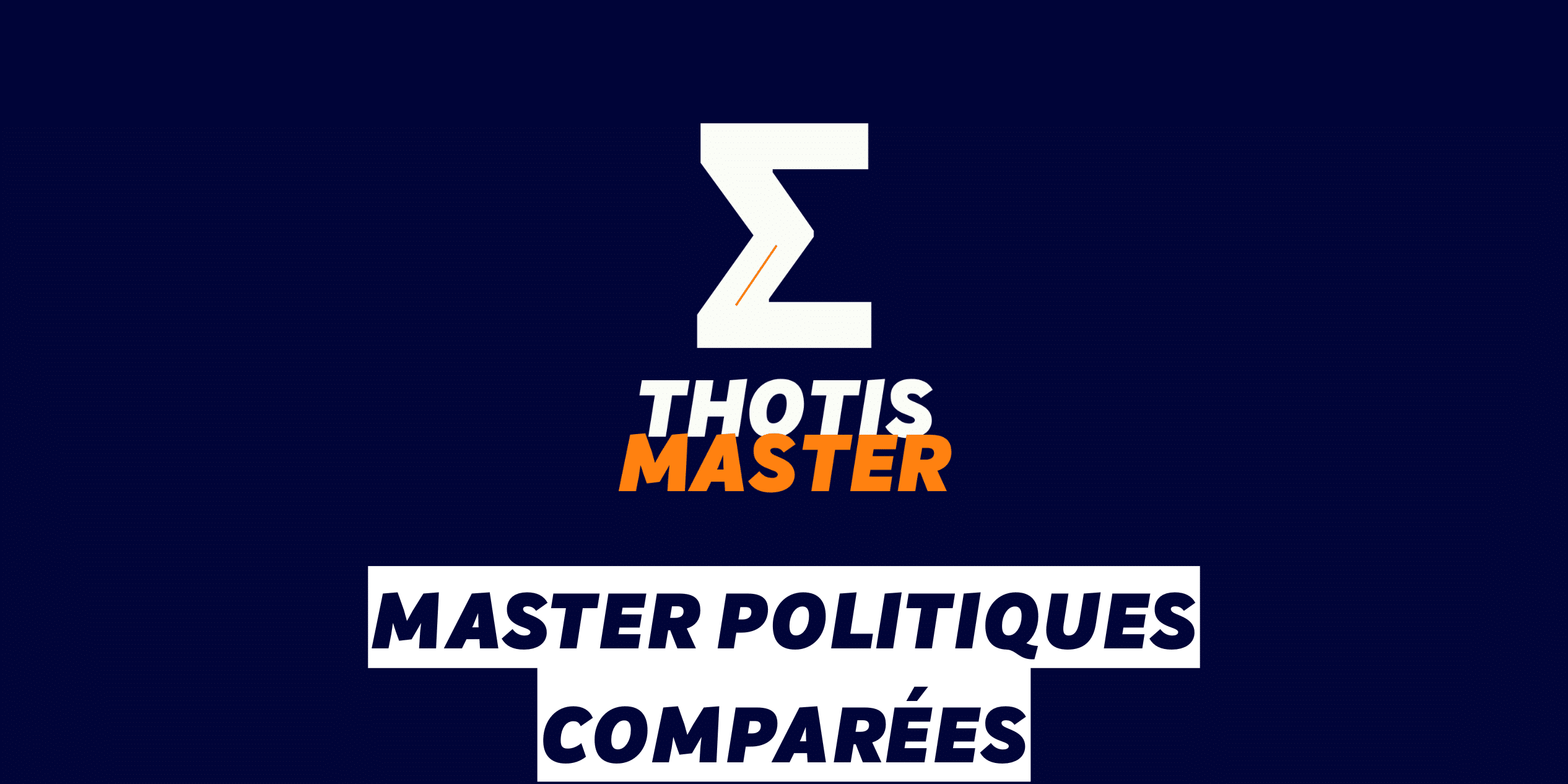 Master Politiques comparées