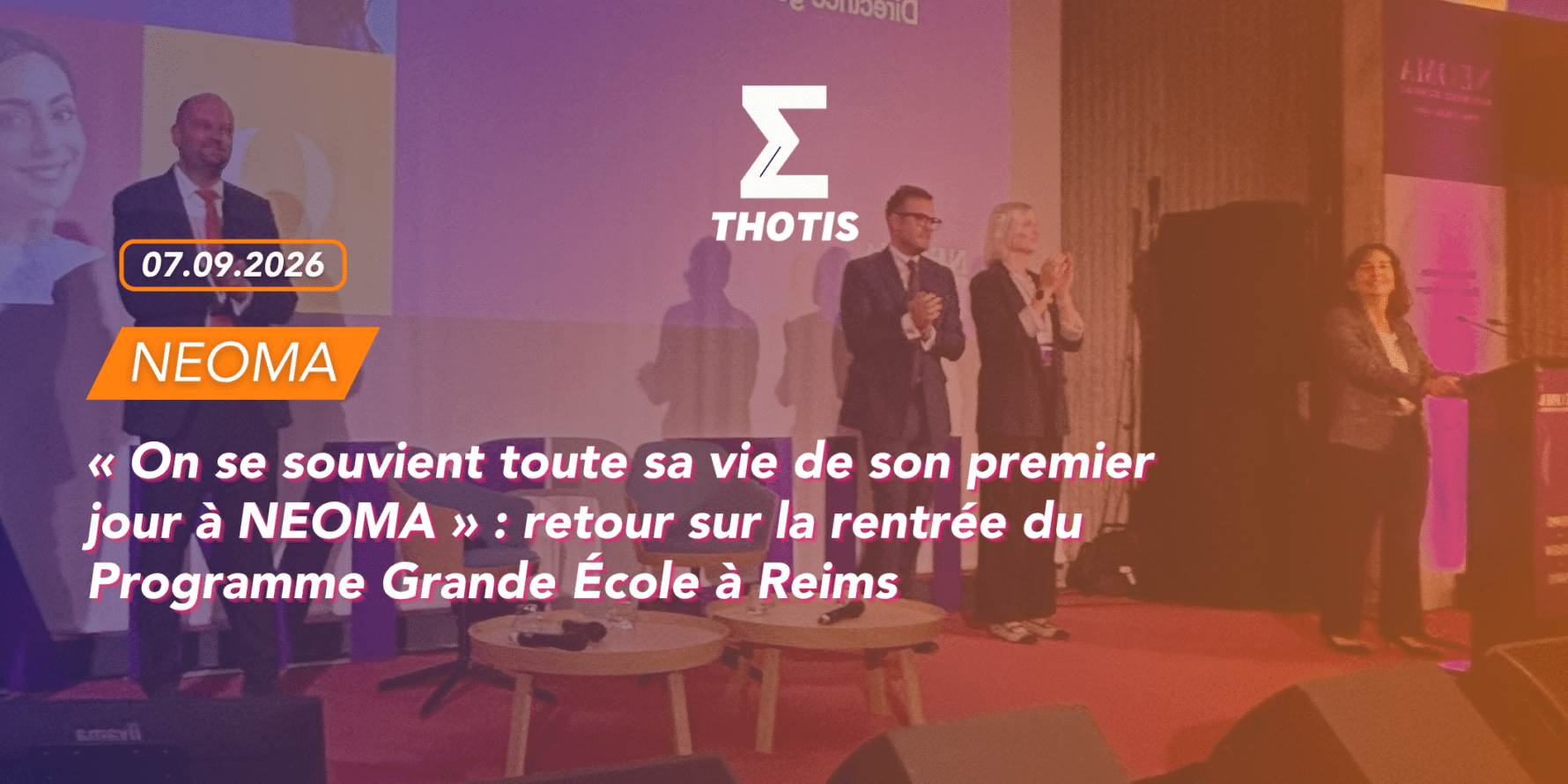 « On se souvient toute sa vie de son premier jour à NEOMA » : retour sur la rentrée du Programme Grande École à Reims « On se souvient toute sa vie de son premier jour à NEOMA » : retour sur la rentrée du Programme Grande École à Reims