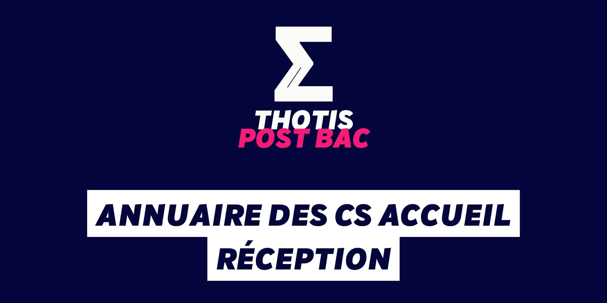 Annuaire des CS Accueil Réception Annuaire des CS Accueil Réception