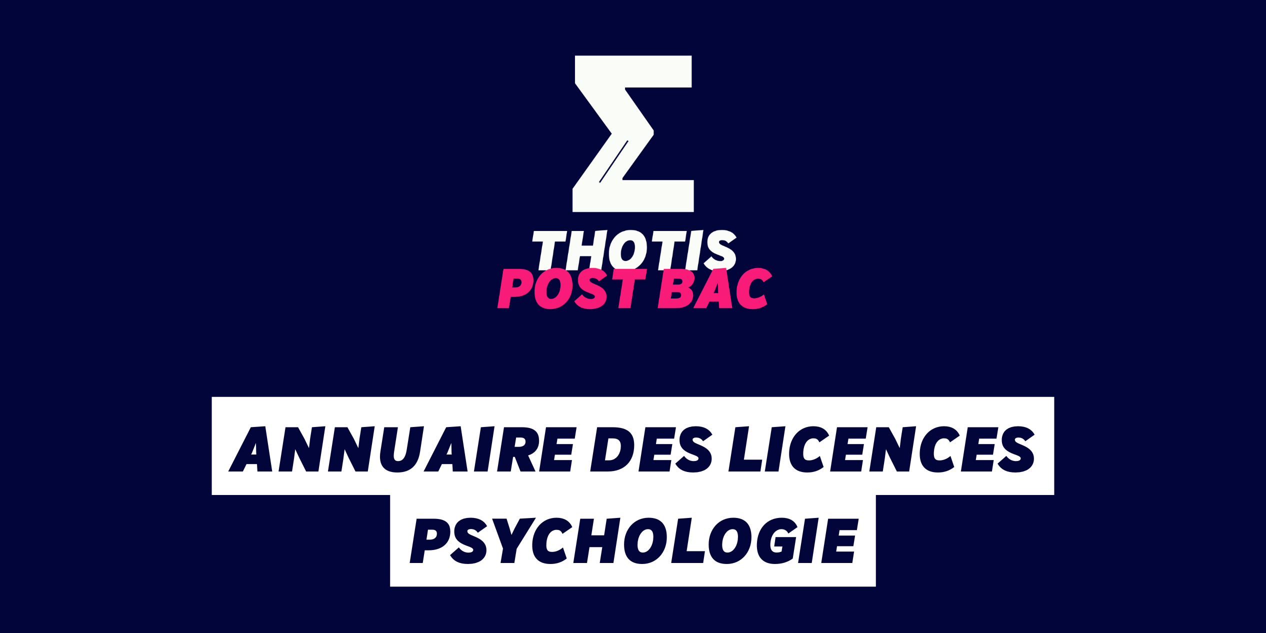 Annuaire des licences psychologie Annuaire des licences psychologie